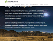 Tablet Screenshot of inspirationvc.com